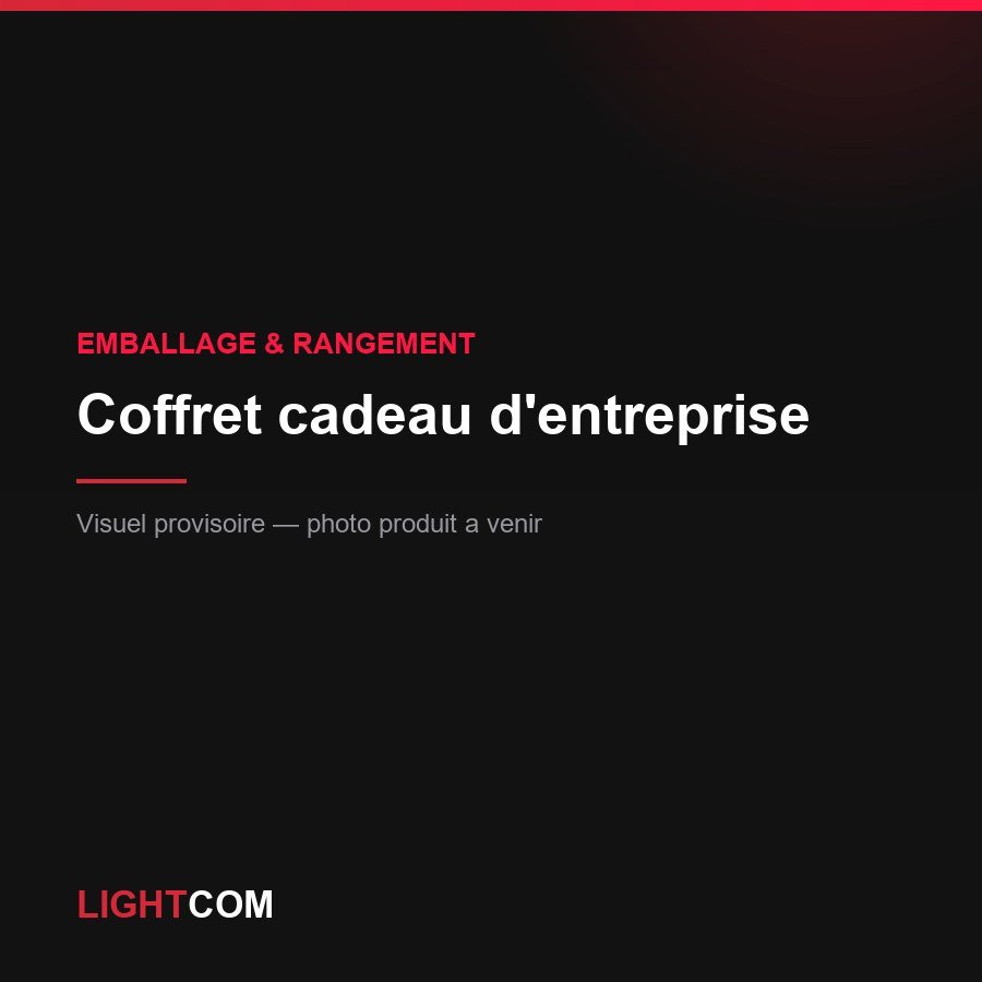 Coffret cadeau d'entreprise