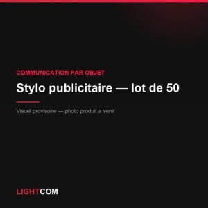 Stylo publicitaire — lot de 50